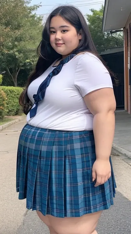 A very fat high school girl ,age  , Very obese , Very big body ,