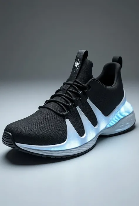 le design des SpiderStep 360.

Idées pour le design :

	1.	Forme générale : Sneakers basses, avec un look épuré et dynamique.
	2.	Couleurs : Un dégradé de noir au blanc, avec des touches argentées sur la tige et des accents phosphorescents sur la semelle.
...