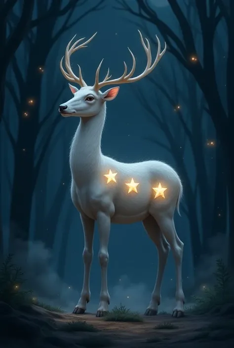 A deer with about three stars 