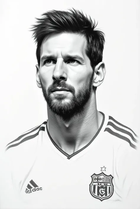 Pencil drawing of Messi 
