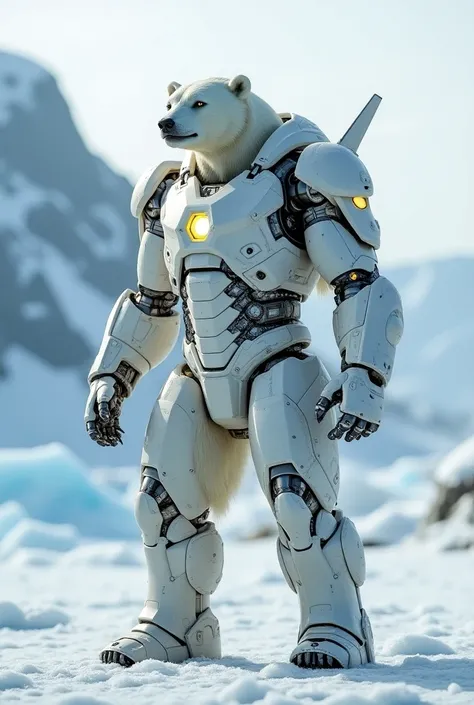 Make a fusion of Polar Bear with Ironman 