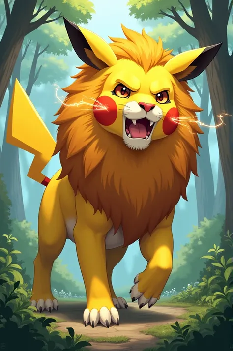 Lion + Pikachu
