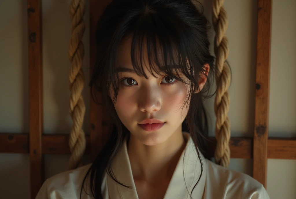 perfect dojo Shibari evening. Young Japanese Woman. A face like a supermodel.  perfect bodies . perfect Symmetrical face. Cute sexy teen Japanese ninja girl. She&#39;s dangerous, But very cute. Skinny body type. perfect hair.  perfect bodies  like gymnasti...