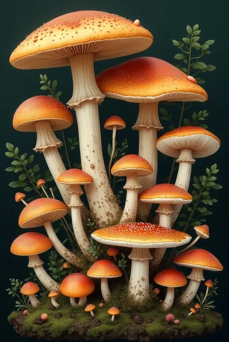 Different types of fungi 