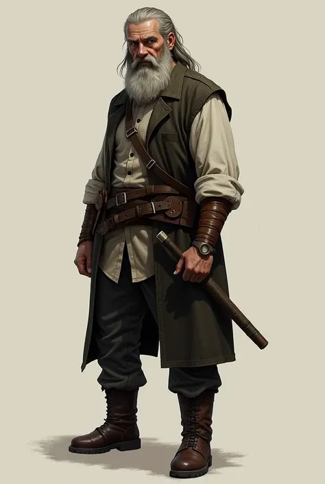  the beard gives him a more distinct and robust appearance ,  maybe a little older or wiser than the hobbits without a beard .

 His rogue outfit may include a dark vest and a light shirt ,  both of more discreet fabrics ,  that allow him to move with agil...