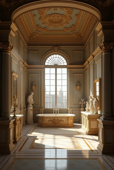 Fait une salle de bain inspiré da la renaissance