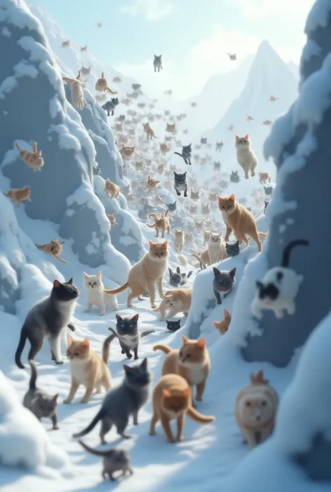 Create an avalanche of cats 