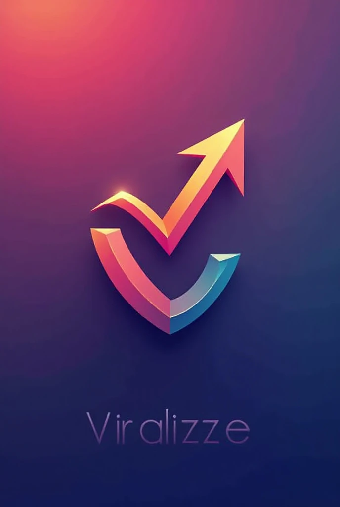  An innovative design idea for the Viralizze Agency logo can be an arrow icon pointing upwards,  representing growth and viralization , with a modern and dynamic style .  The icon can be combined with the agencys name in an elegant and bold font ,  in brig...