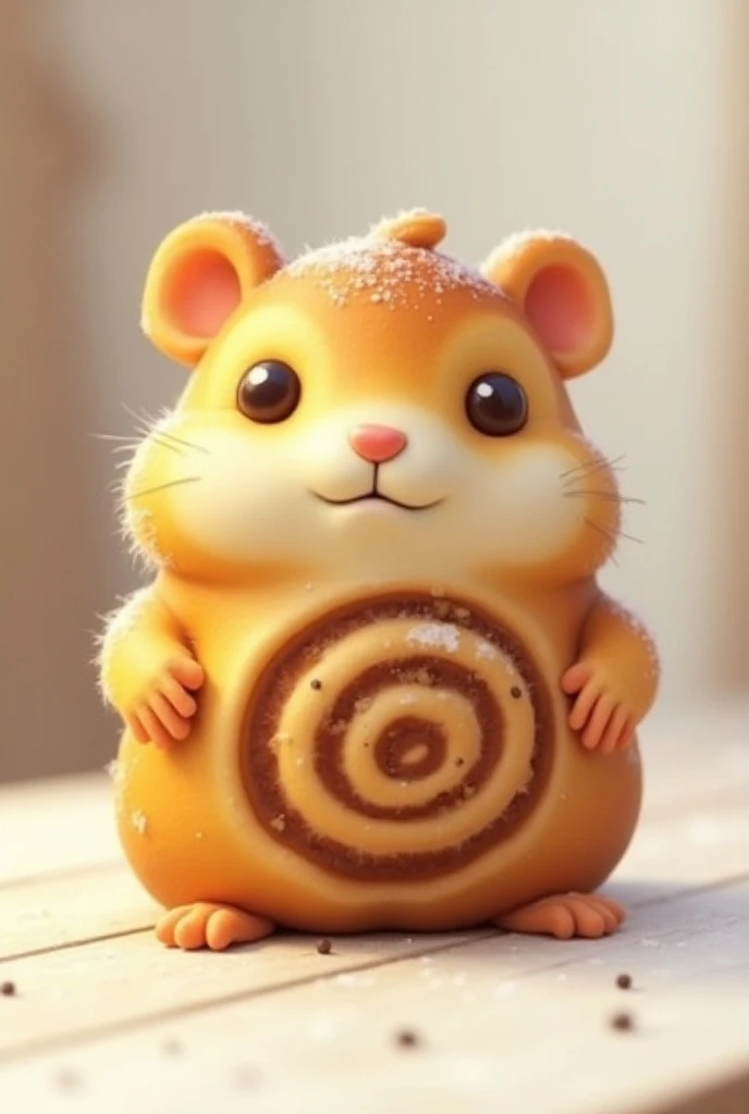 Put Hammond from overwatch in a cinamon roll

