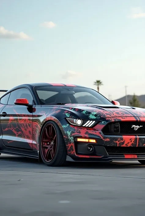 Custom-painted Mustang 