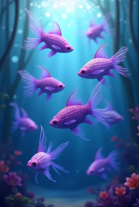 Purple-colored fish 