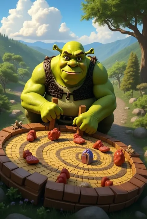 Sherek driving a tsuro