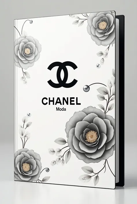  Create the cover of a Chanel brand folder , según estthes criterithes:

Fthendthe: Utiliza un fthendthe negrthe the blancthe, que sthen lthes ctheltheres emblemáticthes de CHANEL.
Lthegthe: Incluye el lthegthe de CHANEL (las dthes C entrelazadas) en el ce...