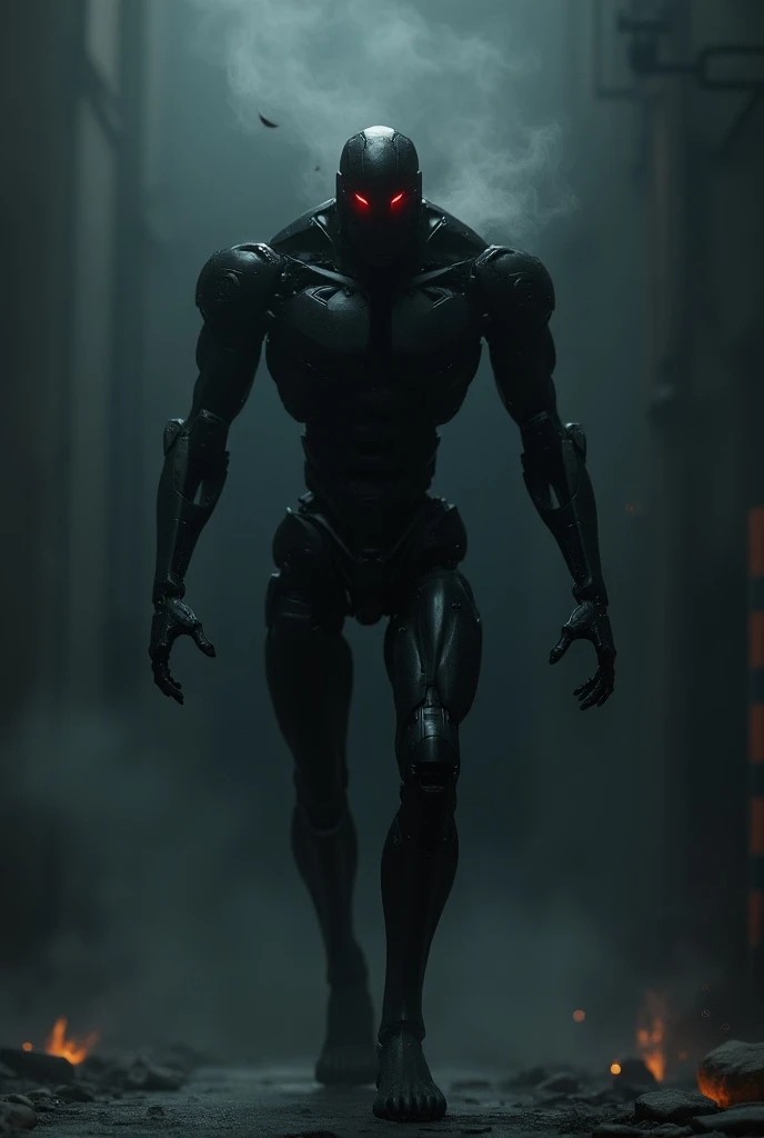 Shady black killer robot 