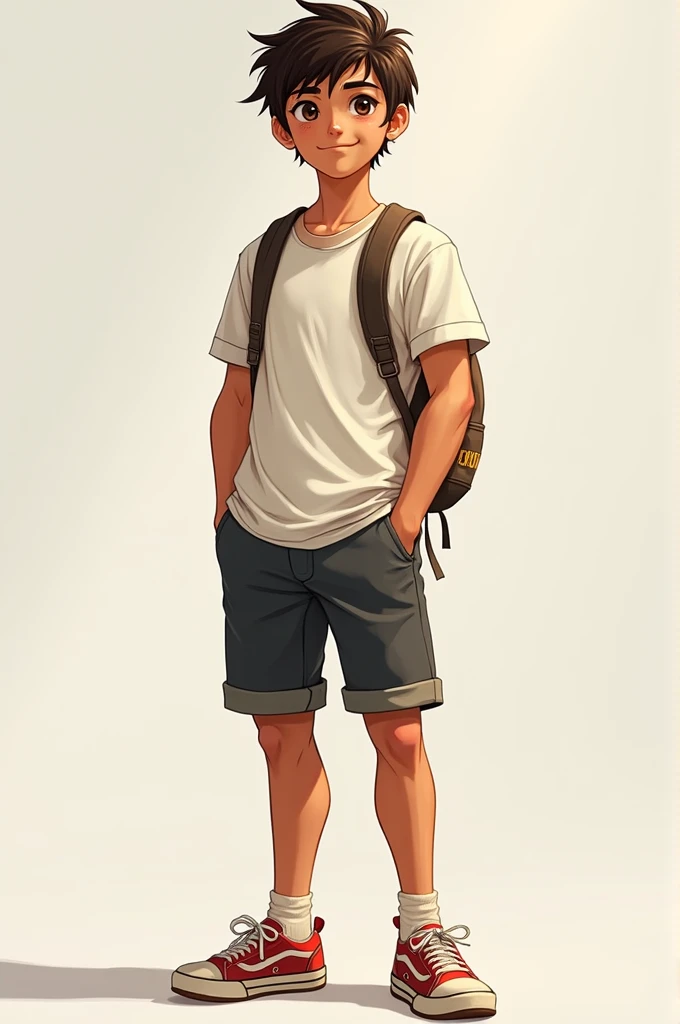 ### Rafa
-  **appearance**:  Rafa is taller than his classmates ,  with a sturdy structure .  His hair is short and messy , of a dark brown color. Their eyes are brown and have an energetic glow
- **style**:  His clothing is relaxed and practical ;  usuall...