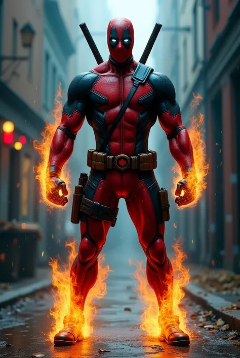 Deadpool and ghost rider hybrid image 