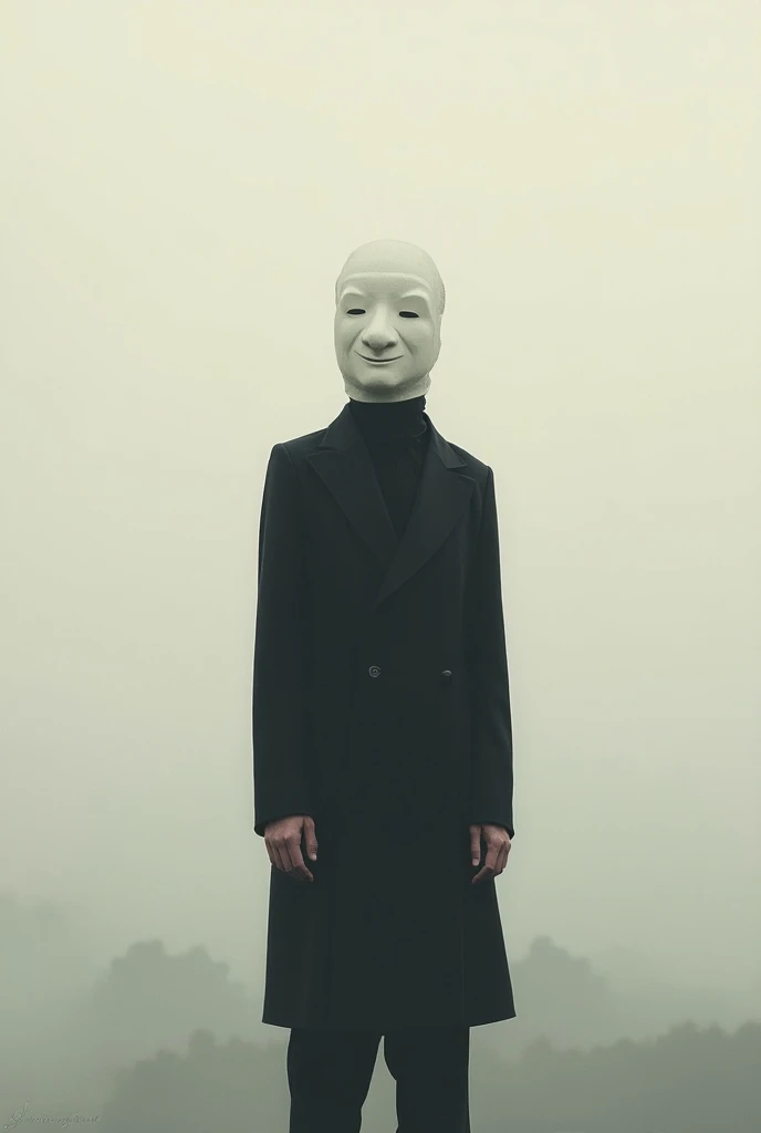 Image of a person wearing a mask: the video is about the fact that we have reality in front of us but we cannot see it 