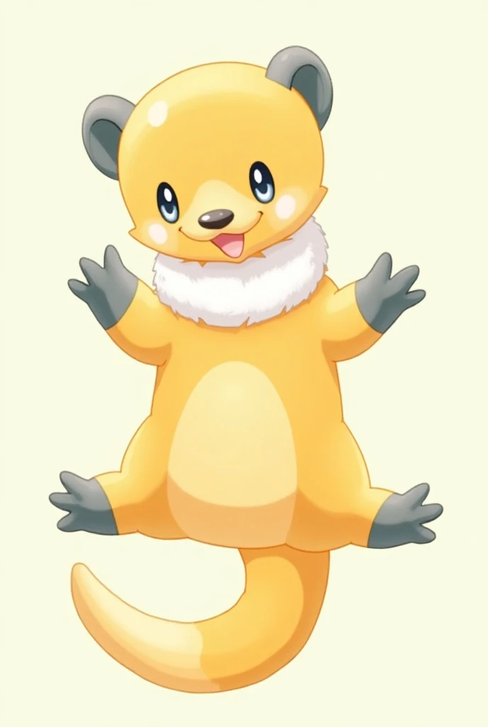  Bamelin is probably based on the combination of an ermine and an otter.  Bamelin is a medium-sized ,  otter-like Pokémon with mainly orange fur .  The exceptions here are the belly ,  the snout over the cheeks ,  smaller decorative spots on the face and t...