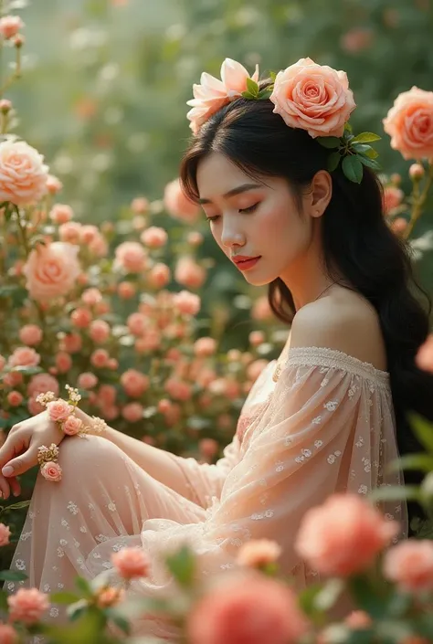 Make such a picture.
Where there is a human name, the name is Bristy. The letters of the name will be written with petals of arabian jasmine, there will be some rose on the side.
A beautiful  will sit with a garland of arabian jasmine on her head. Name wil...