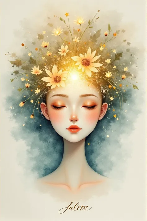 1. Delicate Paper :

 Use fine textured paper ,  such as parchment paper or rice paper , to give an ethereal appearance.



2. Design:

forehead:  Add a background with star patterns and luminous flowers .  You can use watercolor or digital graphics to cre...