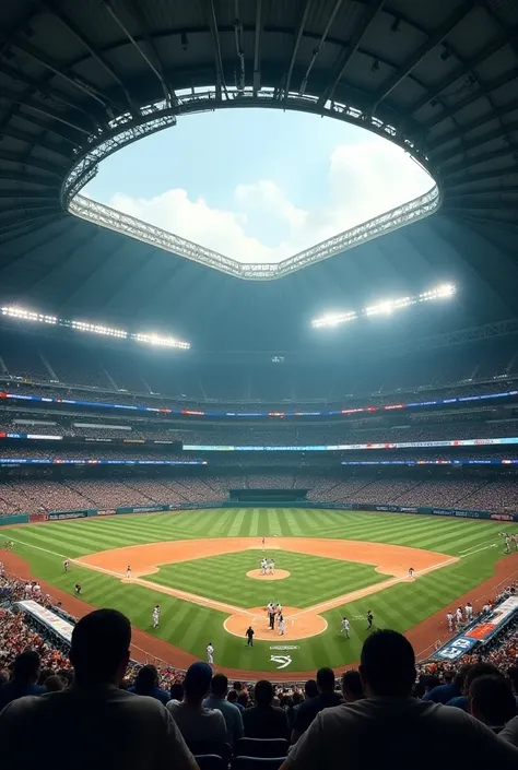 baseball　dome　Image size 16 to 9 Number of images 4