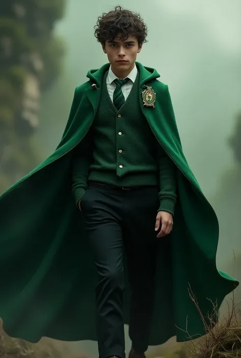 I am a man and my Hogwarts uniform ,  designed for the adventurer that I am,   consists of tight black pants that allow you to move freely .  The emerald green cloak with silver lining flows around you like a magical embrace in the wind.  The tie features ...