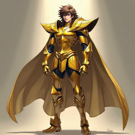 The anime character Sagittarius Armor
Saint Seiya 
Aiolos
 realism