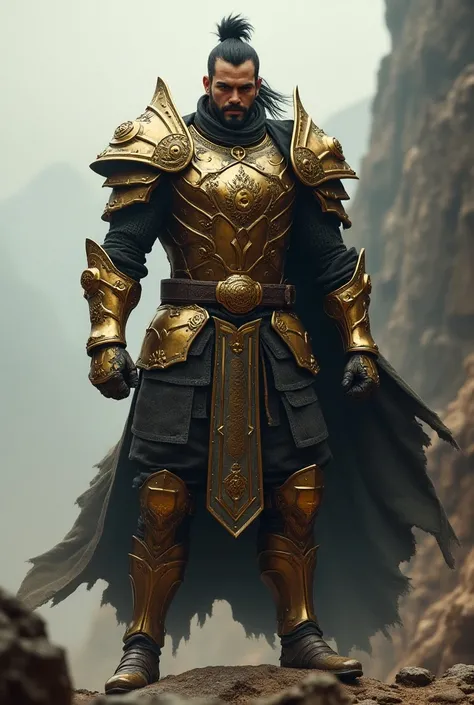 Jack Hanma wearing bronze Knight of the Zodiac armor 