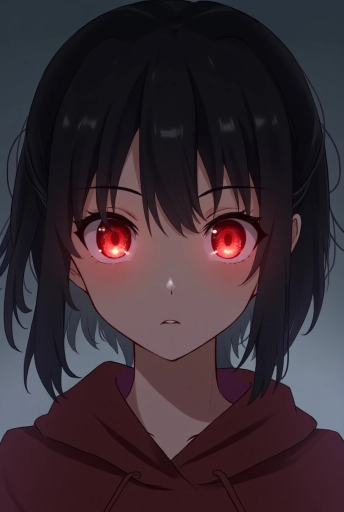 Red pupil anime style