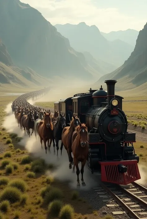 A Thousand Horses Pulling a Train 