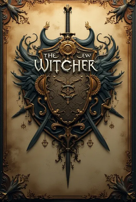 Make a well-decorated title written Witchers