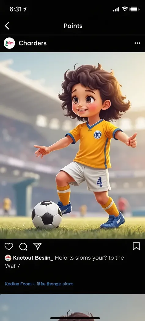 Create an image of this child in watercolor ,  dressed in a soccer uniform with a jersey of the same color. 