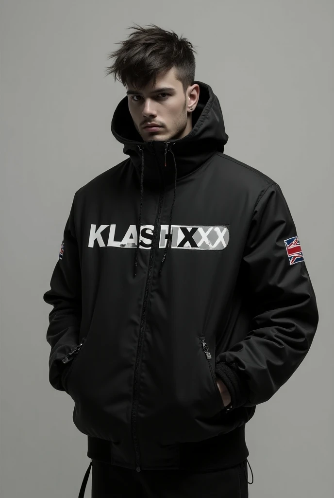 Create a brand jacket: klashxx. Just the clothes