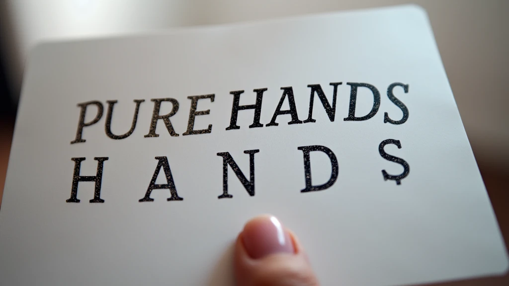  Create an isologue for a brand of hand sanitizer that has the name  "pure hands ",  so that I can print that logo and paste it on my hand sanitizer bottle