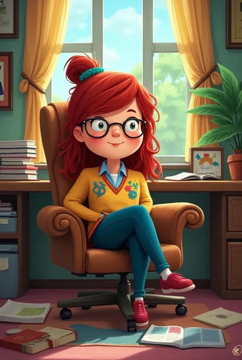 Create Mabel the one from Gravity Falls, a summer of mystery, the one from the series as a psychologist 