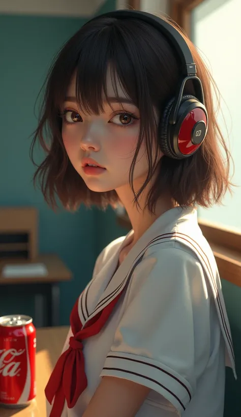 Like the picture, Ultra-realistic, Very beautiful Japanese female student, masterpiece, High resolution, 4K, 8k, masterpiece, Best Quality, 18 years old, masterpiece, Best Quality, One Japanese woman, Perfect Anatomy:1.21, Small head:1.21, Slender body:1.3...