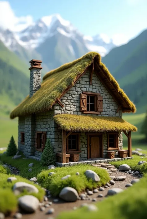 Make me a model of a Highland house 