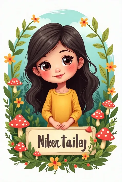 Could you create a badge for a kindergarten girl  , with the characters intensely her name is Nataly Nikol Balderas Ortiz
