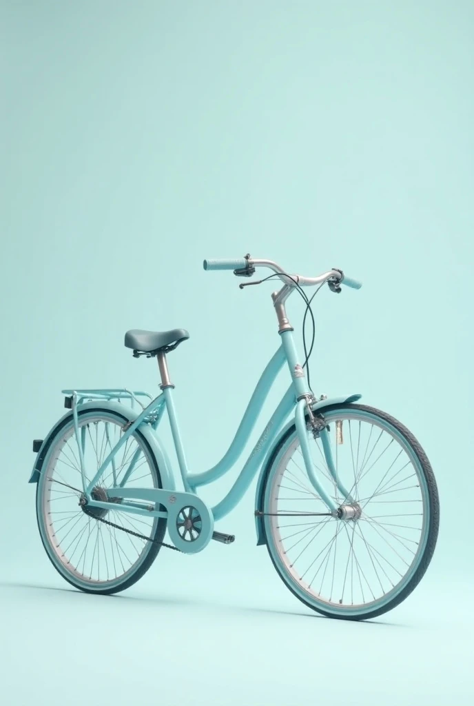 Light blue bike with different combinations 