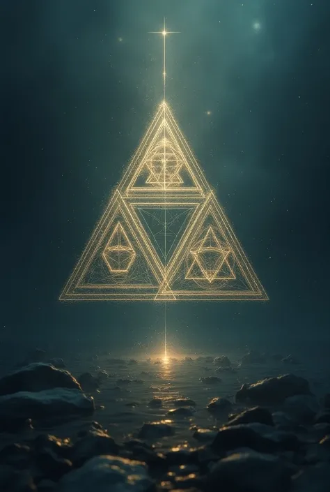 Make an image with the four triangles of sacred geometry