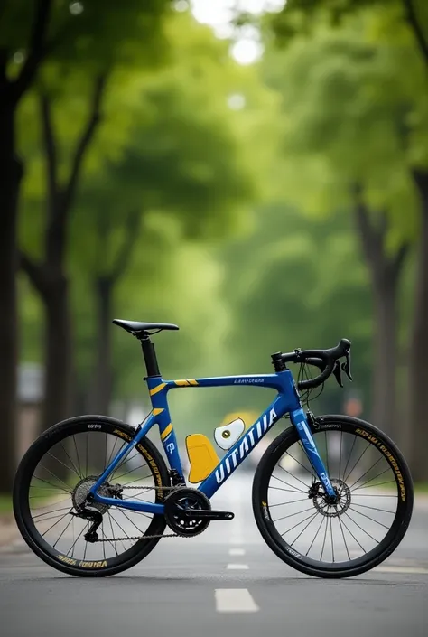 Bicycle with the colors of the Uruguayan flag 