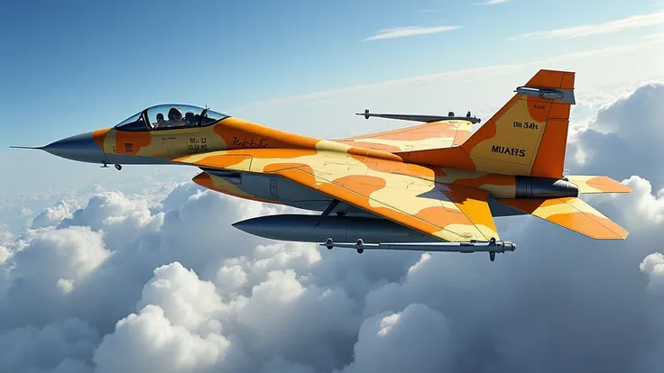 Ace Combat Zero: Belka Air Force 5th Air Division 23rd Fighter Squadron Gelp Squadron 2 Su-37 Terminator: Yellow and Orange Camouflage