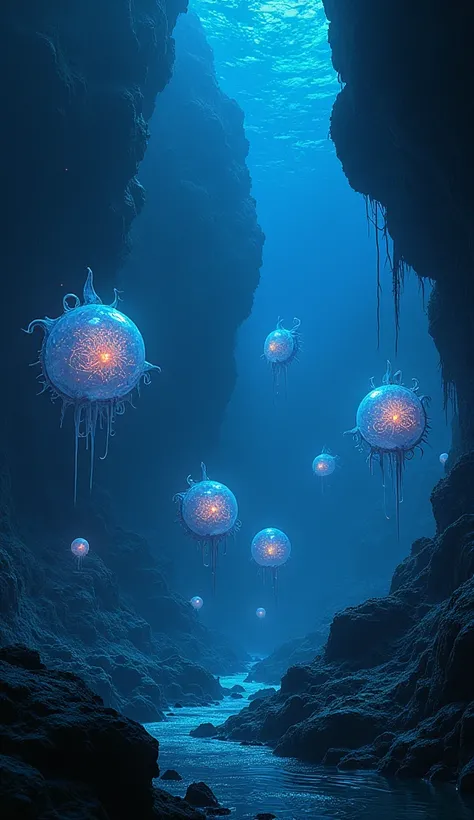 Alien glow sea