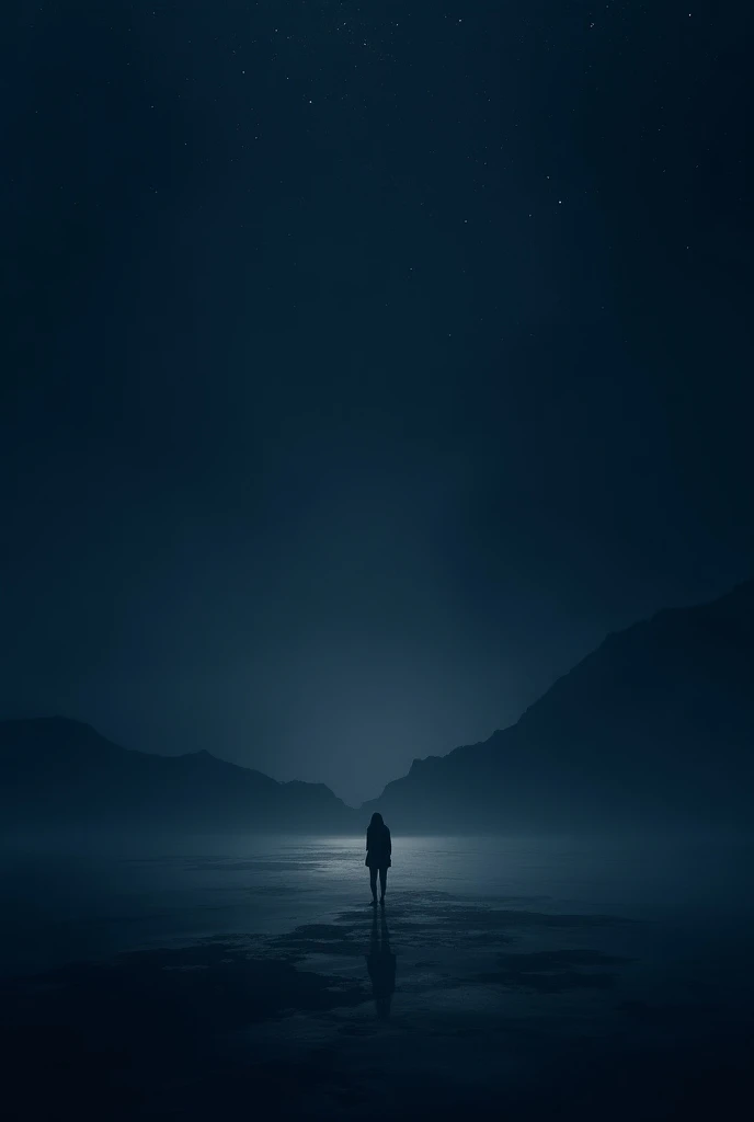  Imagine photos in deep and mysterious darkness,  perhaps in shades of dark blue or deep black which is slightly mixed with faint stars.  This background can create a deep and calm atmosphere ,  perfect for conveying words about silence , reflection, or pe...