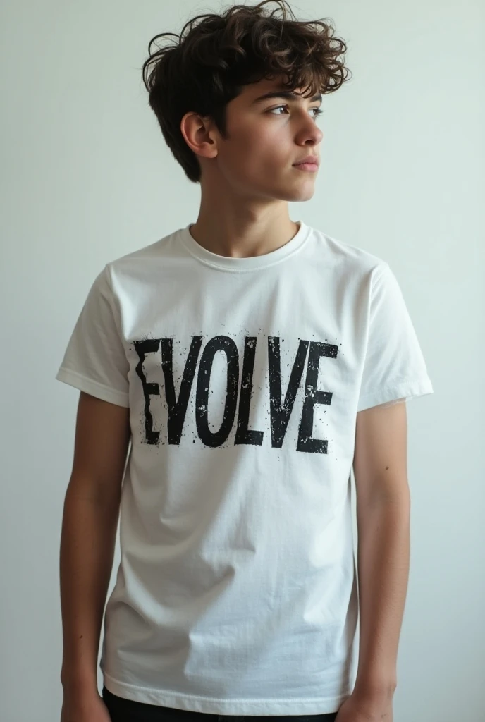 Picture of a shirt saying evolve