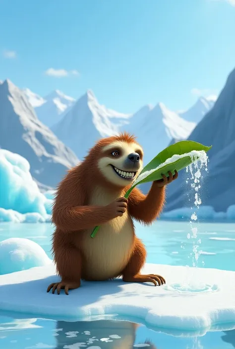 Ice Age Sid drinking
