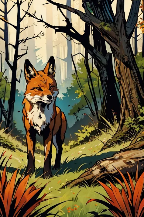 Fox in the forest