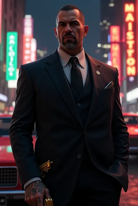 Make a Mexican mobster with the title of GTA 5-style Crime Lord