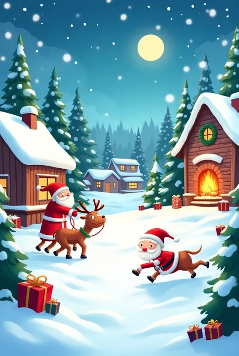 Animated Christmas background 