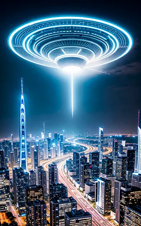 Beautiful city of the future。